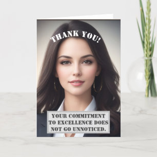 Carte de remerciements Personnalisable Pour Les Em