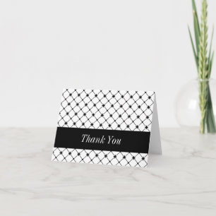 Carte de remerciements personnalisé Croix noire