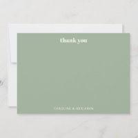 Personnalisé Gras Sage Vert Chic Mariage moderne