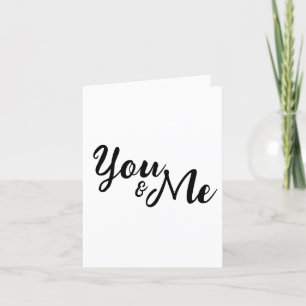 Carte De Remerciements Personnalisé vous & moi
