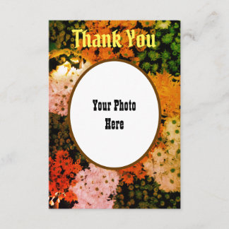 Carte de remerciements personnalisée : Floral