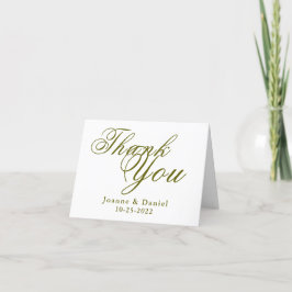 Carte De Remerciements Personnaliser le Mariage vierge unique
