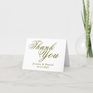 Carte De Remerciements Personnaliser le Mariage vierge unique