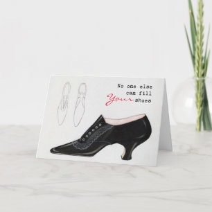 Carte De Remerciements Personne D'Autre Ne Peut Remplir Vos Chaussures Ca