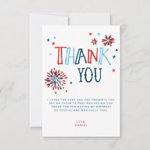 Carte De Remerciements Petit 4 juillet