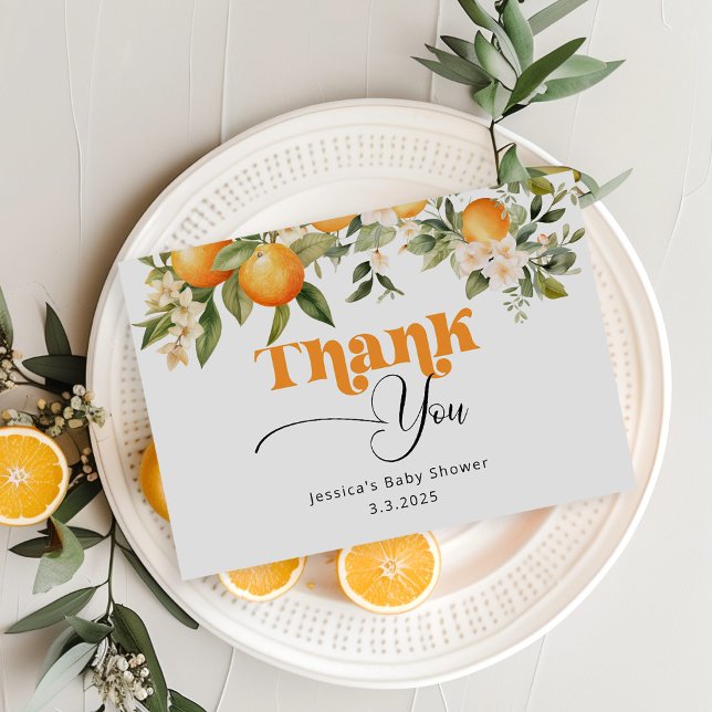 Carte de remerciements petit baby shower (Créateur téléchargé)