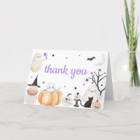 Petit Baby shower d'Halloween violet