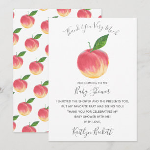 Carte De Remerciements Petit Baby shower doux