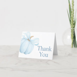 Carte De Remerciements Petit Baby shower minimaliste petit Citrouille