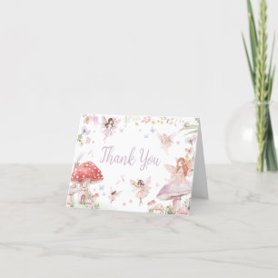 Carte De Remerciements Petit Baby shower Whimsical Fairy