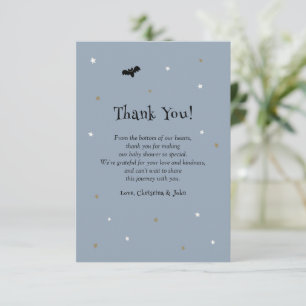 Carte De Remerciements Petit Boo Halloween Ghost Boy Baby shower