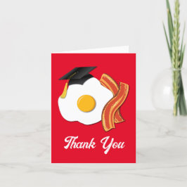 Carte De Remerciements Petit-déjeuner Brunch Graduation Party