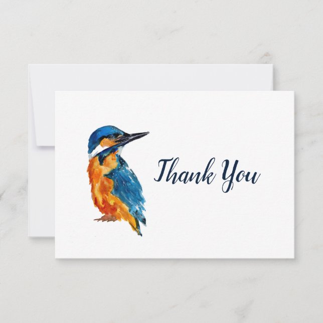 Carte De Remerciements Petit martin-pêcheur Bird (Devant)