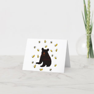 Carte De Remerciements Petite abeille au miel