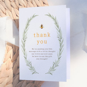 Carte De Remerciements Petite Abeille   Remerciement pour Baby Shower Rus