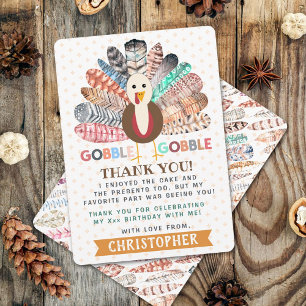 Carte De Remerciements Petite Turquie Thanksgiving Quel Âge Anniversaire