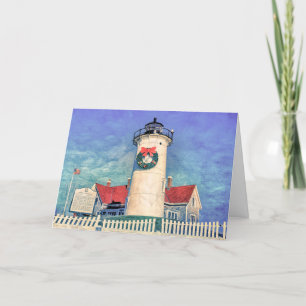 Carte De Remerciements Phare Nobska Bois Hole MA