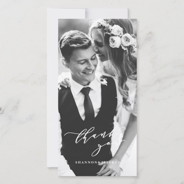 carte de remerciements photo (Devant)