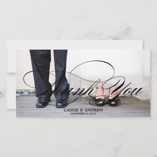 Carte de remerciements photo (Devant)