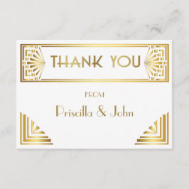 Carte de remerciements, Photo Back, Grand Gatsby, 