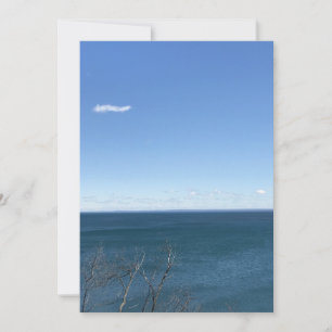 Carte De Remerciements Photo Blue Sky sur le lac Supérieur