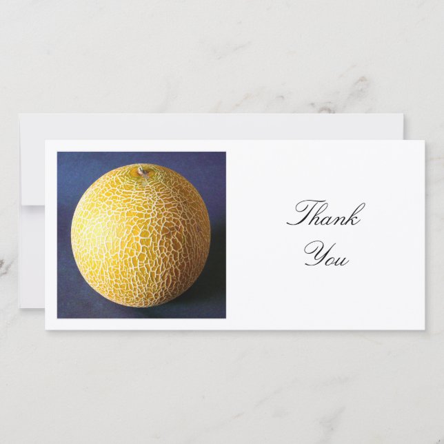 Carte De Remerciements Photo carré - Melon de sucre (Devant)