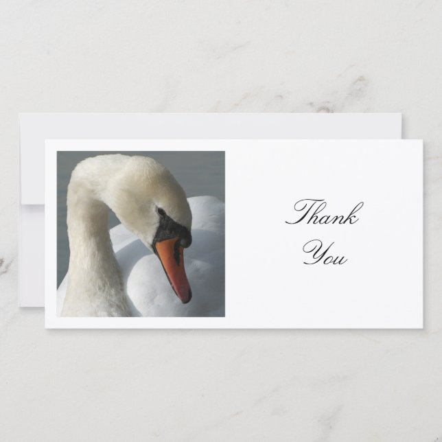 Carte De Remerciements Photo carré - Swan (Devant)