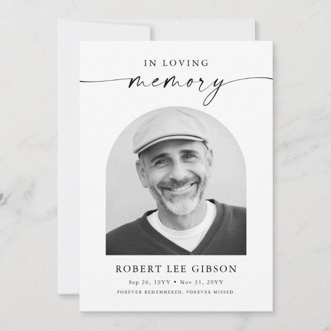 Carte De Remerciements Photo commémorative des funérailles de la Sympathi (Devant)