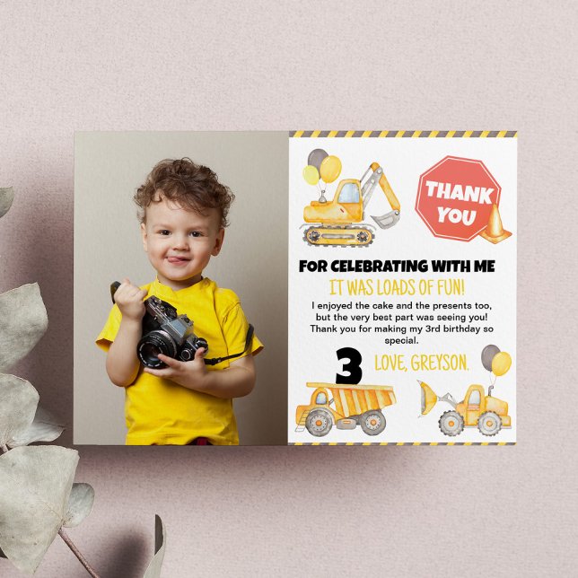 Carte de remerciements photo d'anniversaire de con (Créateur téléchargé)