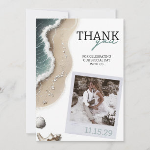Carte De Remerciements Photo de la plage