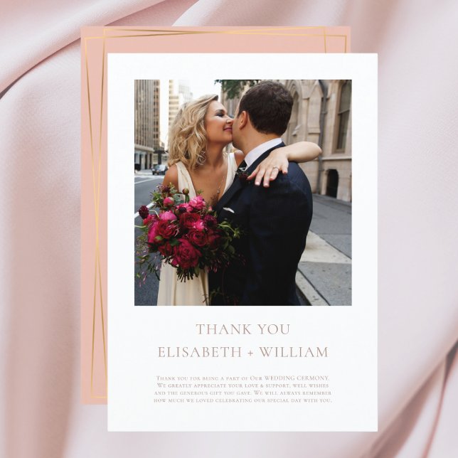 Carte De Remerciements Photo de mariage de destination à New York (Créateur téléchargé)