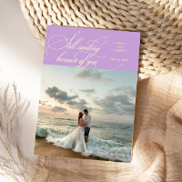 Photo de mariage élégant Wisteria toujours sourian