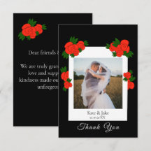 Photo de mariage personnalisé avec roses rouges no