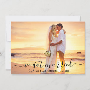 Carte De Remerciements Photo De Script Moderne Et Tendance Nous Avons Une