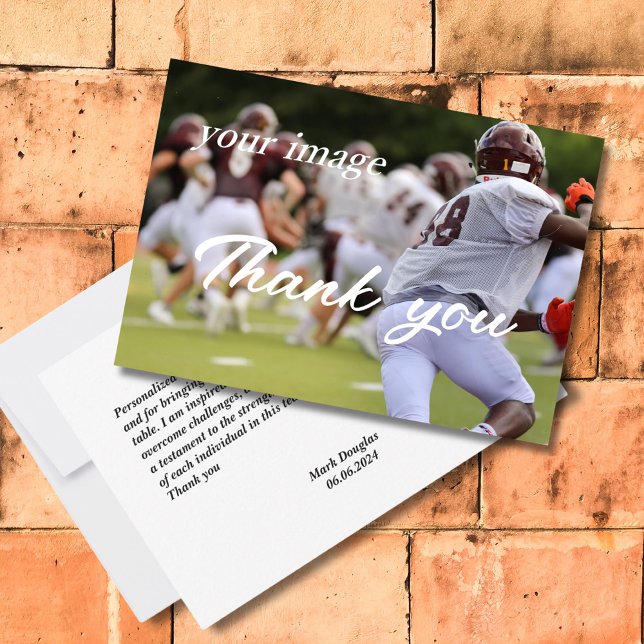 Carte de remerciements photo de travail d'équipe s (Créateur téléchargé)