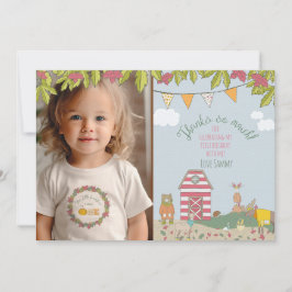 Carte De Remerciements Photo des amis de la forêt d'automne