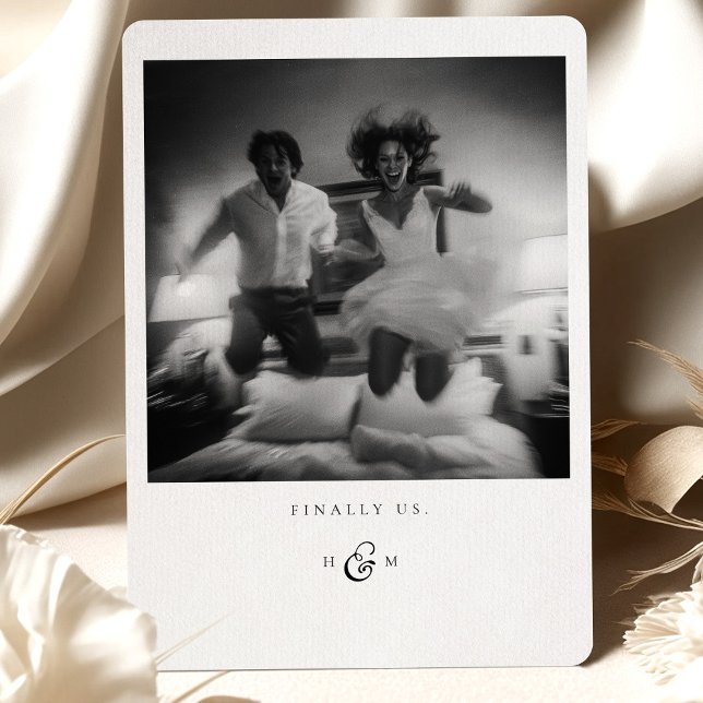 carte de remerciements photo "Enfin nous" (Créateur téléchargé)