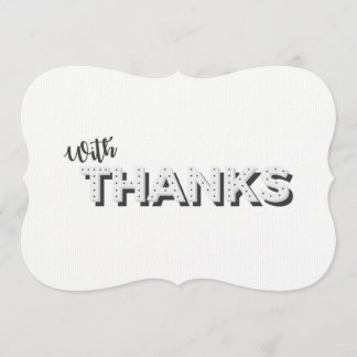 Carte De Remerciements Photo faite sur commande style vintage/rétro "avec