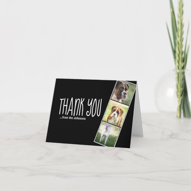 Carte De Remerciements Photo Filmstrip (Devant)