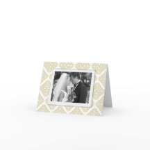 Carte de remerciements photo Gold Filigree
