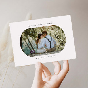 Carte de remerciements photo Mariage Arch Frame