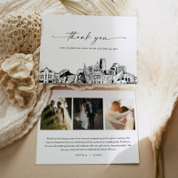 Carte de remerciements photo Mariage Denver Skylin