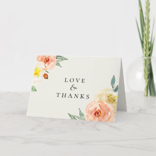 Carte de remerciements photo Mariage Jardin De Fle