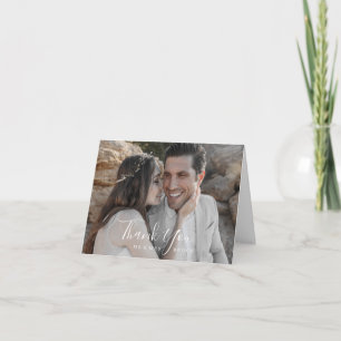 Carte de remerciements photo minimaliste