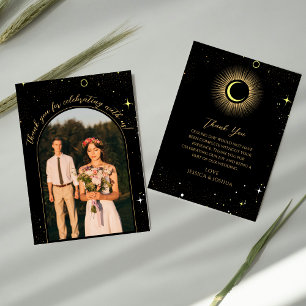 Carte De Remerciements Photo mystique de l'arc noir céleste