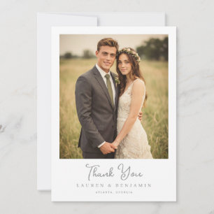 Carte De Remerciements Photo Nature Romantique