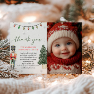 Carte de remerciements photo Nutcracker vintage