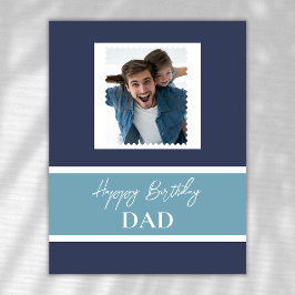 Carte De Remerciements Photo personnalisée pour l'anniversaire de papa