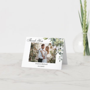 Carte de remerciements PHOTO Pliante Eucalyptus Wa