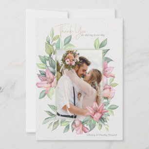 Carte de remerciements photo Rubrum Lilies